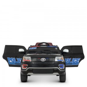 Дитячий електромобіль Джип Bambi M 4610 EBLR-2 Ford Police, чорний