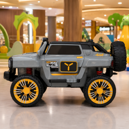 Детский электромобиль Джип Bambi M 5821 EBLR-11 Jeep, 4 мотора по 45W, EVA, кожа, Bluetooth, MP3, серый Детский электромобиль Джип Bambi M 5821 EBLR-11 Jeep, 4 мотора по 45W, EVA, кожа, Bluetooth, MP3, серый
