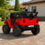 Детский электромобиль Джип Jeep Wrangler M 6287EBLR-3 двухместный красный, 4 мотора по 45W, EVA, кожа, Bluetooth