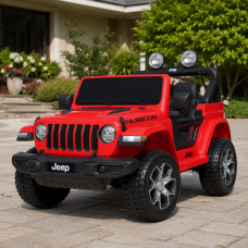 Детский электромобиль Jeep Wrangler Rubicon Bambi красный 4 мотора 35W