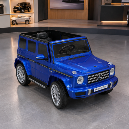 Детский электромобиль Джип Mercedes-Benz G-Class G500 Гелендваген Bambi M 5028 EBLRS-4 крашеный синий, 4 мотора по 25W, EVA, кожа, MP3, USB Детский электромобиль Джип Mercedes-Benz G-Class G500 Гелендваген Bambi M 5028 EBLRS-4 крашеный синий, 4 мотора по 25W, EVA, кожа, MP3, USB