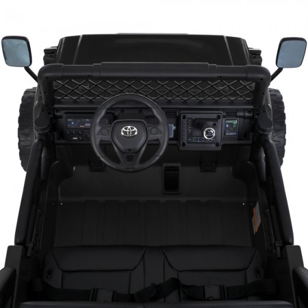 Дитячий електромобіль Джип Toyota FJ Cruiser 2566AEBLR-2 двомісний, 4 мотори по 35W, EVA, шкіра, MP3, USB, Bluetooth, чорний