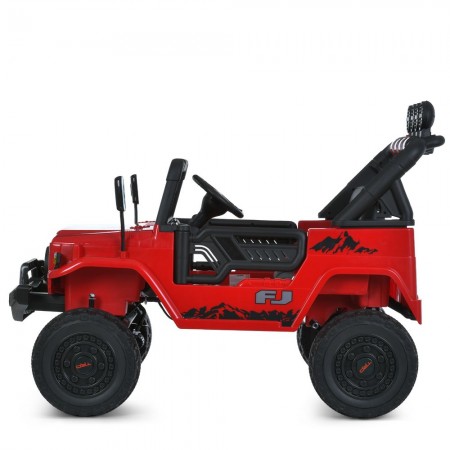 Детский электромобиль Джип Toyota FJ Cruiser 2566AEBLR-3 двухместный, 4 мотора по 35W, EVA, кожа, MP3, USB, Bluetooth, красный Детский электромобиль Джип Toyota FJ Cruiser 2566AEBLR-3 двухместный, 4 мотора по 35W, EVA, кожа, MP3, USB, Bluetooth, красный