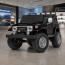 Детский электромобиль Джип Toyota Land Cruiser FJ40 Bambi M 4968 EBLR-2 двухместный черный, 4 мотора по 80W, EVA, кожа, USB, Bluetooth, свет