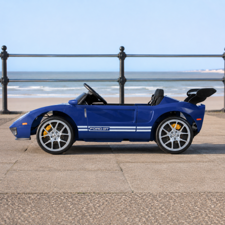 Детский электромобиль Ford GT M 6107EBLR-4 синий, 4 мотора по 90W, Bluetooth, кожа Детский электромобиль Ford GT M 6107EBLR-4 синий, 4 мотора по 90W, Bluetooth, кожа