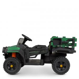 Детский электромобиль Грузовик Bambi M 4464 EBLR-5 Jeep, зеленый