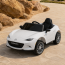 Детский электромобиль Mazda MX-5 M 5846EBLR-1 белый, 4 мотора по 25W, EVA, экокожа, MP3, USB, TF, Bluetooth