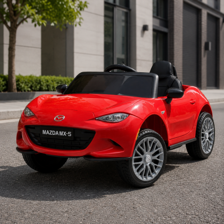 Дитячий електромобіль Mazda MX-5 M 5846EBLR-3 червоний, 4 мотори по 25W, EVA, екошкіра, MP3, USB, Bluetooth Дитячий електромобіль Mazda MX-5 M 5846EBLR-3 червоний, 4 мотори по 25W, EVA, екошкіра, MP3, USB, Bluetooth