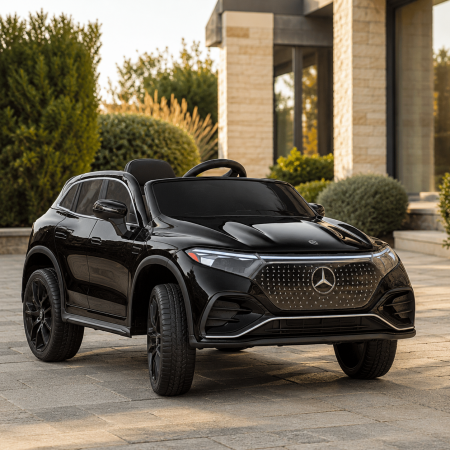 Дитячий електромобіль Mercedes-Benz EQS 580 4MATIC SUV M 6161EBLR-2 чорний, 2 мотори по 45W, EVA, екошкіра, MP3, USB, Bluetooth