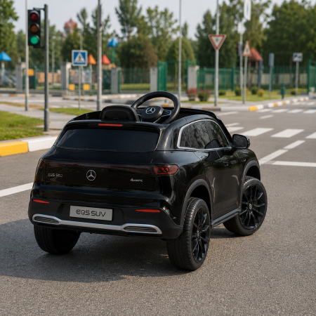 Дитячий електромобіль Mercedes-Benz EQS 580 4MATIC SUV M 6161EBLR-2 чорний, 2 мотори по 45W, EVA, екошкіра, MP3, USB, Bluetooth Дитячий електромобіль Mercedes-Benz EQS 580 4MATIC SUV M 6161EBLR-2 чорний, 2 мотори по 45W, EVA, екошкіра, MP3, USB, Bluetooth