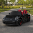 Детский электромобиль Porsche 911 GT3 RS M 6111(MP4)EBLRS-2 черный двухместный, 2 мотора по 320W, MP4, Bluetooth, EVA, кожа, автопокраска
