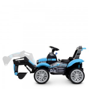 Детский электромобиль Трактор Bambi M 4263 EBLR-4, синий