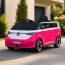 Дитячий електромобіль Volkswagen ID Buzz M 6281EBLR-8, 2 мотори по 35W, EVA, екошкіра, Bluetooth, MP3, USB, рожевий