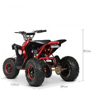 Дитячий електро квадроцикл для підлітків PROFI HB-EATV1000Q-3S V2, червоний