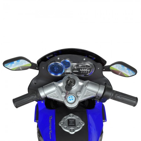 Детский мотоцикл BMW Bambi M 3681 AL-4, 2 мотора по 18W, резиновые колеса, USB, кожаное сиденье, синий Детский мотоцикл BMW Bambi M 3681 AL-4, 2 мотора по 18W, резиновые колеса, USB, кожаное сиденье, синий