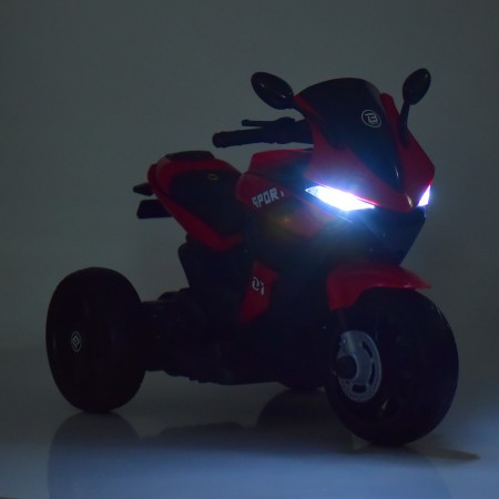 Детский мотоцикл Ducati Bambi M 4454EL-3 красный, 2 мотора по 35W, EVA, кожа, MP3/USB/TF