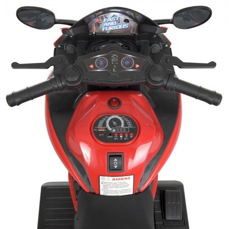 Детский мотоцикл Ducati Bambi M 4454EL-3 красный, 2 мотора по 35W, EVA, кожа, MP3/USB/TF