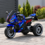 Детский мотоцикл BMW S1000RR M 6143EL-4 голубой, 2 мотора по 25W, EVA, экокожа, MP3, Bluetooth