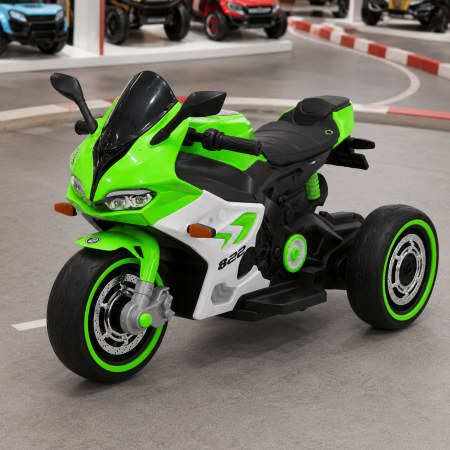 Дитячий мотоцикл Ducati Panigale M 6307EL-5 зелений, 2 мотори по 25W, EVA, екошкіра, MP3, USB, Bluetooth Дитячий мотоцикл Ducati Panigale M 6307EL-5 зелений, 2 мотори по 25W, EVA, екошкіра, MP3, USB, Bluetooth