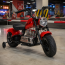 Дитячий мотоцикл Harley-Davidson Fat Boy M 6016AL-3, 1 мотор 350W, Bluetooth, USB, TF, екошкіра, надувні гумові колеса, червоний
