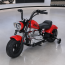 Дитячий мотоцикл Harley-Davidson Fat Boy M 6016AL-3, 1 мотор 350W, Bluetooth, USB, TF, екошкіра, надувні гумові колеса, червоний