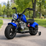 Дитячий мотоцикл Harley-Davidson Fat Boy M 6016AL-4, 1 мотор 350W, Bluetooth, USB, TF, екошкіра, надувні гумові колеса, синій