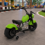 Дитячий мотоцикл Harley-Davidson Fat Boy M 6016AL-5, 1 мотор 350W, Bluetooth, USB, TF, екошкіра, надувні гумові колеса, зелений