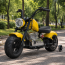 Дитячий мотоцикл Harley-Davidson Fat Boy M 6016AL-6, 1 мотор 350W, Bluetooth, USB, TF, екошкіра, надувні гумові колеса, жовтий Дитячий мотоцикл Harley-Davidson Fat Boy M 6016AL-6, 1 мотор 350W, Bluetooth, USB, TF, екошкіра, надувні гумові колеса, жовтий