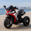 Детский мотоцикл Kawasaki Ninja M 6267EL-3 красный, 2 мотора по 35W, EVA, кожа, Bluetooth