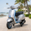 Дитячий мотоцикл Vespa Primavera M 6288EL-11-4, 1 мотор 45W, EVA, шкіра, MP3, Bluetooth, сіро-синій Дитячий мотоцикл Vespa Primavera M 6288EL-11-4, 1 мотор 45W, EVA, шкіра, MP3, Bluetooth, сіро-синій