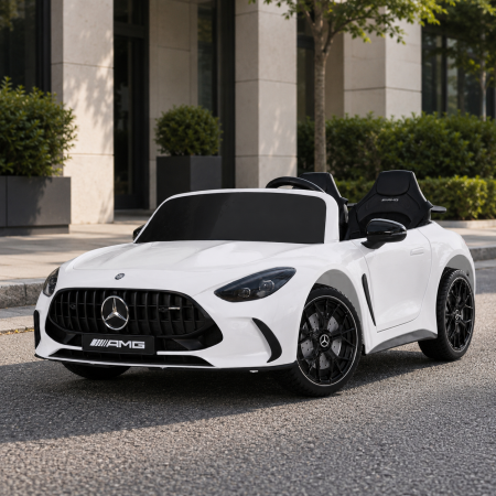 Двухместный детский электромобиль Mercedes-AMG GT R Roadster M 6315EBLR-1 белый, 2 мотора по 320W, EVA, кожа, Bluetooth, MP3 Двухместный детский электромобиль Mercedes-AMG GT R Roadster M 6315EBLR-1 белый, 2 мотора по 320W, EVA, кожа, Bluetooth, MP3