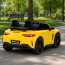 Двухместный детский электромобиль Mercedes-AMG GT R Roadster M 6315EBLR-6, 2 мотора по 320W, EVA, кожа, MP3, Bluetooth, желтый