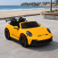 Двомісний дитячий електромобіль Porsche 911 GT3 RS M 6111EBLR-6, 2 мотори по 320W, EVA колеса, екошкіра, MP3, Bluetooth, жовтий