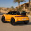Двомісний дитячий електромобіль Porsche 911 GT3 RS M 6111EBLR-6, 2 мотори по 320W, EVA колеса, екошкіра, MP3, Bluetooth, жовтий