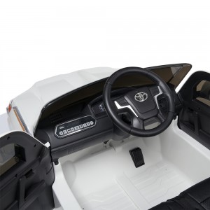 Детский электромобиль Джип Bambi JJ 2022 EBLR-1 Toyota Land Cruiser, белый