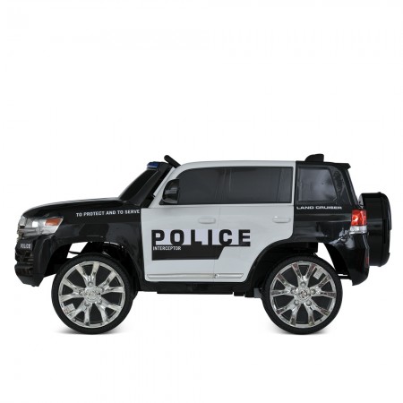 Дитячий електромобіль Джип Bambi JJ 2022 EBLR-2-1(2) (24V) Toyota Land Cruiser Police, чорний