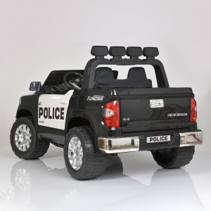 Дитячий електромобіль Джип Bambi JJ 2255 EBLR-2-1 Toyota Tundra Police, двомісний, чорно-білий