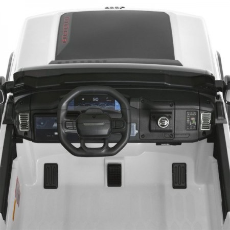 Детский электромобиль Джип Jeep Recon JJ2500EBLR-1 двухместный, 4 мотора по 25W, EVA, кожа, MP3, USB, Bluetooth, белый