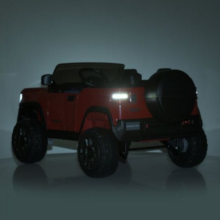 Детский электромобиль Джип Jeep Recon JJ2500EBLR-1 двухместный, 4 мотора по 25W, EVA, кожа, MP3, USB, Bluetooth, белый