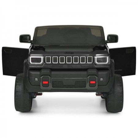 Дитячий електромобіль Джип Jeep Recon JJ2500EBLR-2 двомісний, 4 мотори по 25W, EVA, екошкіра, MP3, USB, Bluetooth, чорний Дитячий електромобіль Джип Jeep Recon JJ2500EBLR-2 двомісний, 4 мотори по 25W, EVA, екошкіра, MP3, USB, Bluetooth, чорний