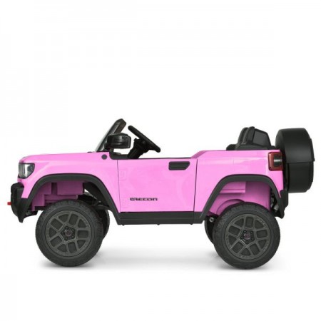 Дитячий електромобіль Джип Jeep Recon JJ2500EBLR-8 двомісний, 4 мотори по 25W, EVA, екошкіра, MP3, USB, Bluetooth, рожевий Дитячий електромобіль Джип Jeep Recon JJ2500EBLR-8 двомісний, 4 мотори по 25W, EVA, екошкіра, MP3, USB, Bluetooth, рожевий