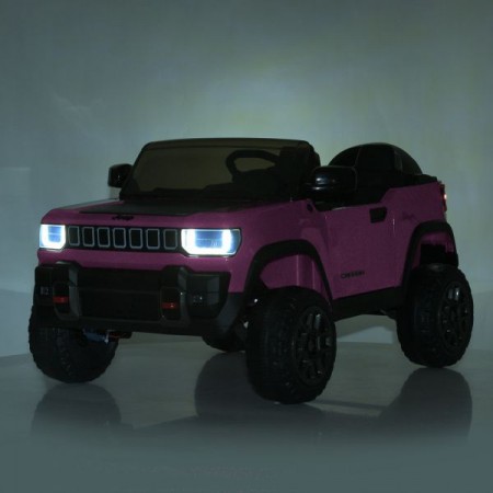 Дитячий електромобіль Джип Jeep Recon JJ2500EBLR-8 двомісний, 4 мотори по 25W, EVA, екошкіра, MP3, USB, Bluetooth, рожевий Дитячий електромобіль Джип Jeep Recon JJ2500EBLR-8 двомісний, 4 мотори по 25W, EVA, екошкіра, MP3, USB, Bluetooth, рожевий