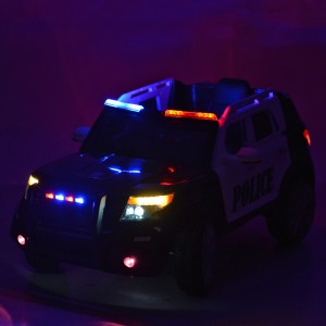 Дитячий електромобіль Джип Bambi M 3259 EBLR-4 Police, синій