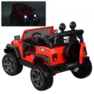Детский электромобиль Джип Bambi M 3469 EBLR-3 Багги, двухместный, красный