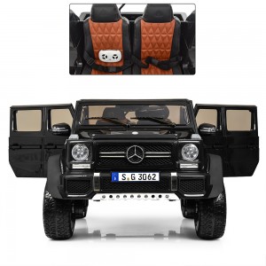 Дитячий електромобіль Джип Bambi M 4000 EBLR-2 Mercedes-Maybach Landaulet G650, двомісний, чорний