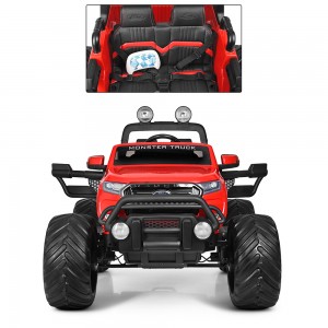 Детский электромобиль Джип Bambi M 4013 (MP4) EBLR-3 Ford Ranger (Monster Truck), красный