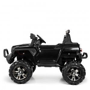 Дитячий електромобіль Джип Bambi M 4107 EBLR-2 Jeep, двомісний, чорний