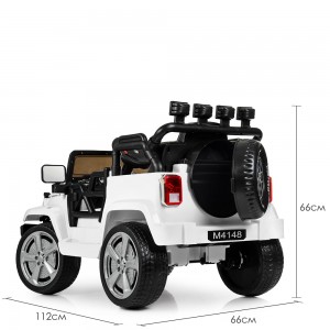 Дитячий електромобіль Джип Bambi M 4148 EBLR-1 Jeep, білий