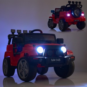 Детский электромобиль Джип Bambi M 4148 EBLR-3 Jeep, красный
