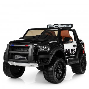 Дитячий електромобіль Джип Bambi M 4173 EBLR-2 Ford Police, чорний